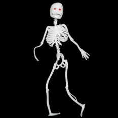 Скелет резиновый 18см (белый)